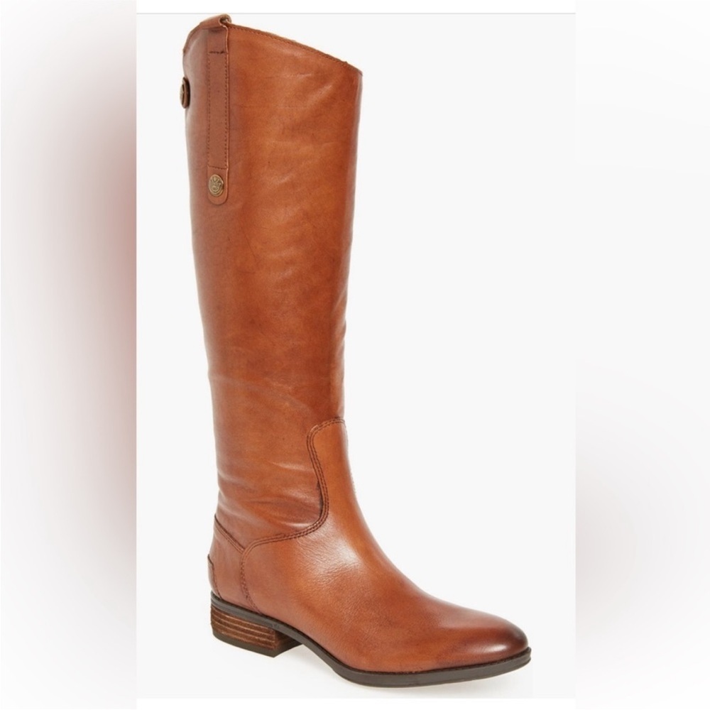 Sam Edelman Tan Leather Over the Knee Boots